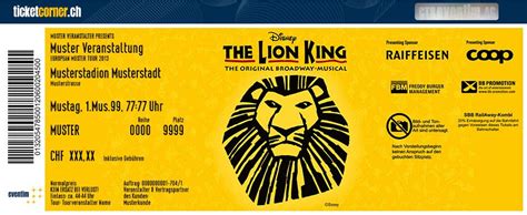 ticketcorner lion king|tickets könig der löwen.